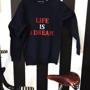 Sudadera 'Life is a dream' marino