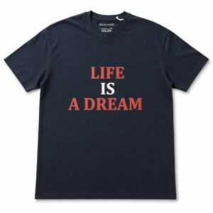 Camiseta 'Life is a dream' marino