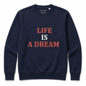 Sudadera 'Life is a dream' marino